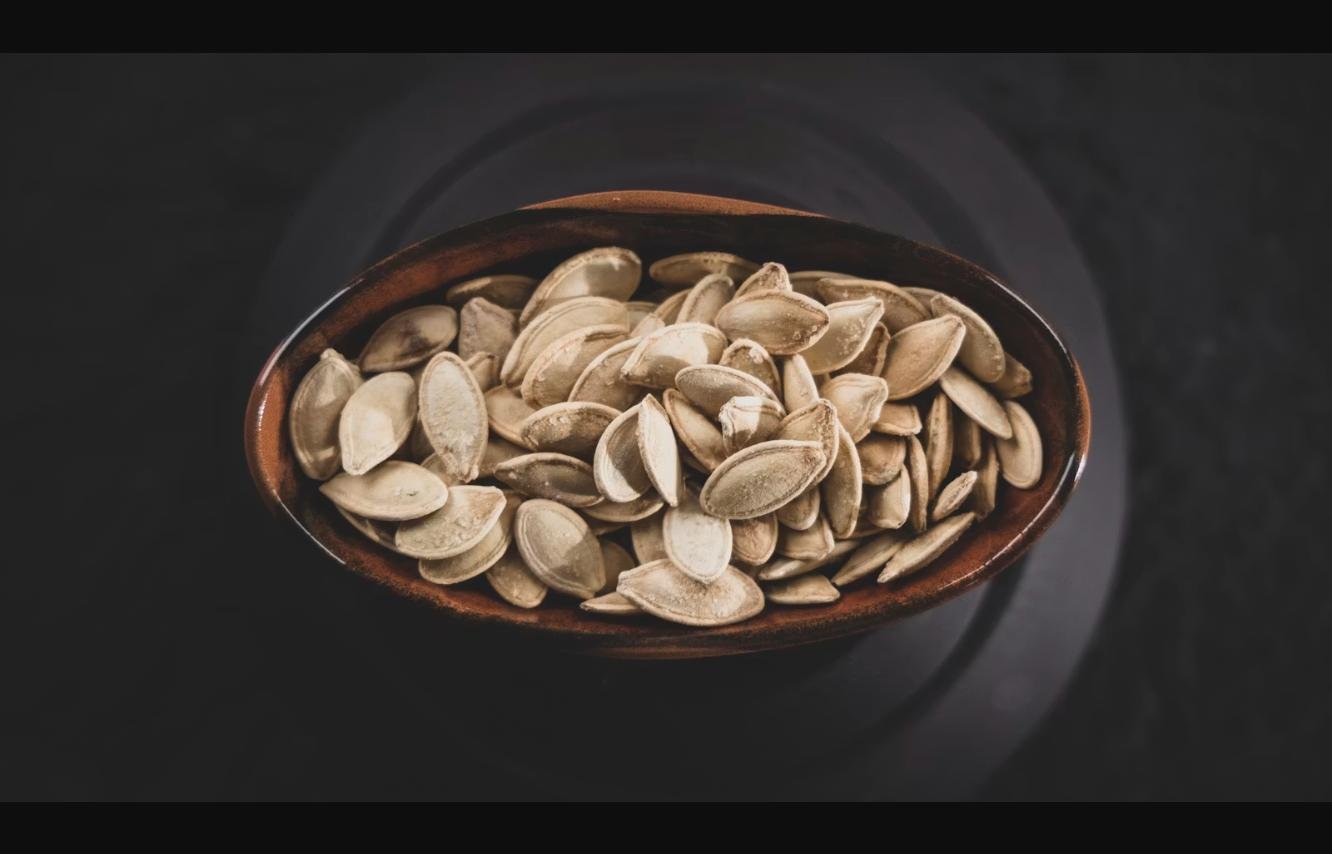 Bowl of pumpkin seeds, a natural ingredient with clinical research behind it